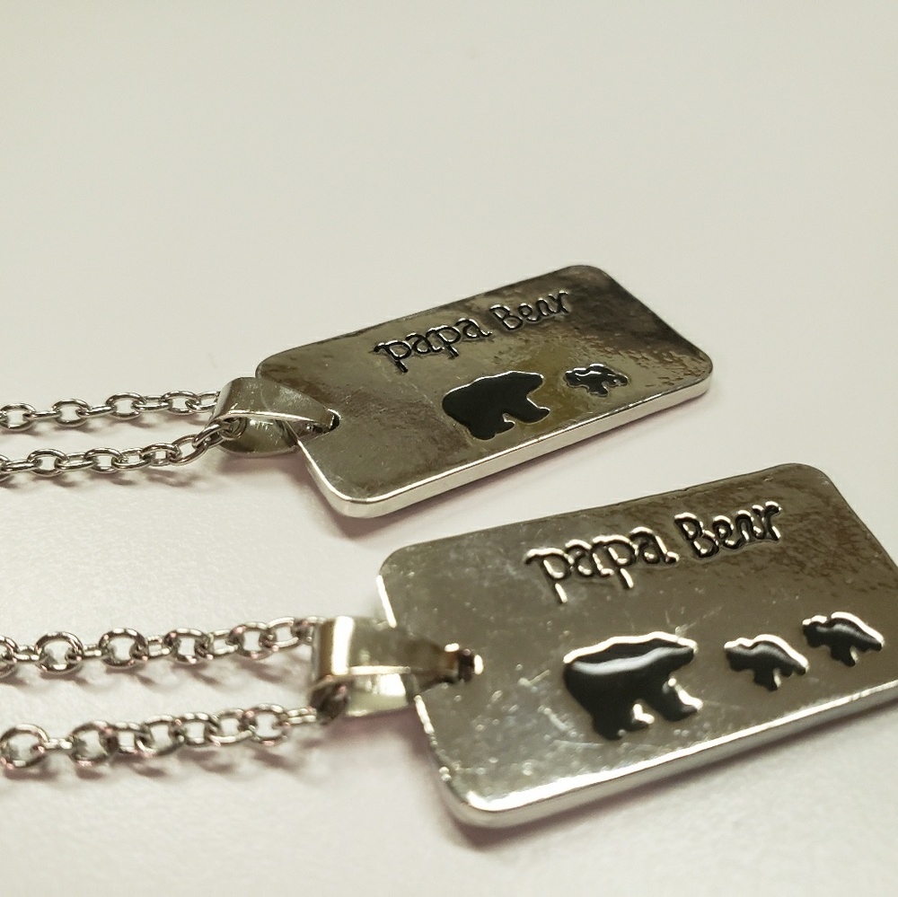 Papa bear necklace